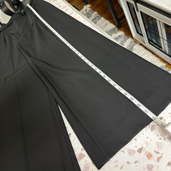 St. John Collection Wide Leg Wool Trouser in Black size 6 - Picture 9 of 15
